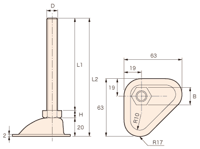 S-L 壁側〜コーナー用図面